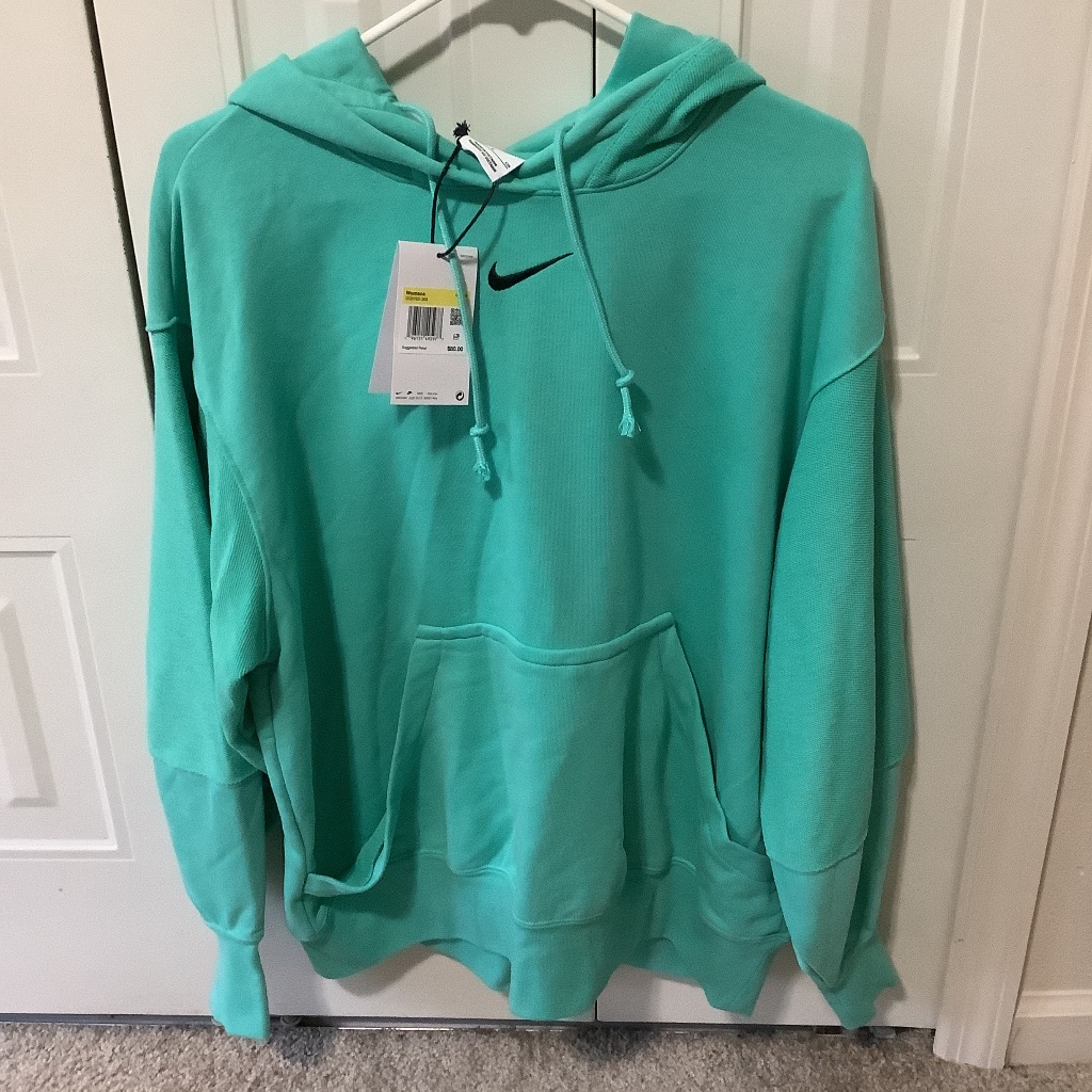 Nwt Nike Sportswear Everyday Modern Women's Oversized Fleece Hoodie, Size S Mint